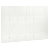 6-Panel Room Dividers 2 pcs White 240x180 cm Steel