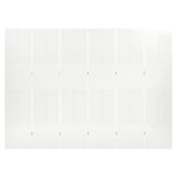 6-Panel Room Dividers 2 pcs White 240x180 cm Steel