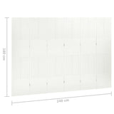 6-Panel Room Dividers 2 pcs White 240x180 cm Steel - Close-Up Angle
