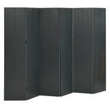 6-Panel Room Dividers 2 pcs Anthracite 240x180 cm Steel