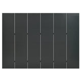 6-Panel Room Dividers 2 pcs Anthracite 240x180 cm Steel