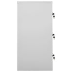Locker Cabinets 2 pcs Light Grey 90x45x92,5 cm Steel