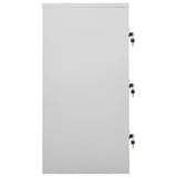Locker Cabinets 2 pcs Light Grey 90x45x92.5 cm Steel - Top-Down View