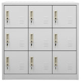 Locker Cabinets 5 pcs Light Grey 90x45x92.5 cm Steel