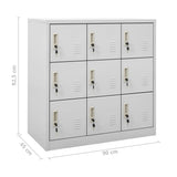 Locker Cabinets 5 pcs Light Grey 90x45x92.5 cm Steel - Extra Image
