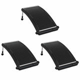 Curved Pool Solar Heating Panels 3 pcs 110x65 cm - Front View