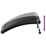 Curved Pool Solar Heating Panels 3 pcs 110x65 cm - Low Angle