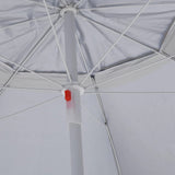Beach Parasol with Side Walls Sand 215 cm - Close-Up Angle