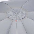 Beach Parasol with Side Walls Blue 215 cm