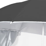 Beach Parasol with Side Walls Anthracite 215 cm - 45-Degree Angle