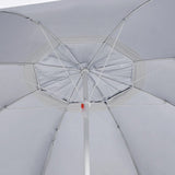 Beach Parasol with Side Walls Anthracite 215 cm - Rear View