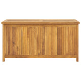 Garden Box 114x50x58 cm Solid Wood Teak - Top-Down View