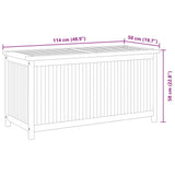 Garden Box 114x50x58 cm Solid Wood Teak - Extra Image