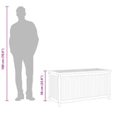 Garden Box 114x50x58 cm Solid Wood Teak - Extra Image