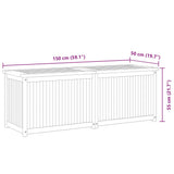 Garden Box 150x50x55 cm Solid Wood Teak