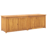 Garden Box 175x50x55 cm Solid Wood Teak - Rear View