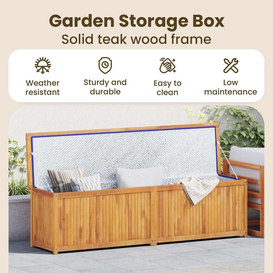 Garden Box 200x50x55 cm Solid Wood Teak