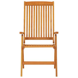 Folding Garden Chairs 2 pcs Solid Wood Eucalyptus