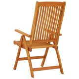 Folding Garden Chairs 2 pcs Solid Wood Eucalyptus - 45-Degree Angle