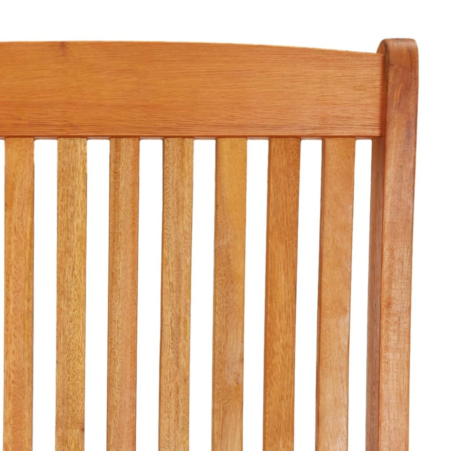 Folding Chairs with Footrests 2 pcs Solid Wood Eucalyptus