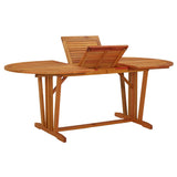Garden Table 200x100x75 cm Solid Wood Eucalyptus - Low Angle
