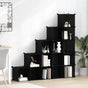 Storage Cube Organiser with 15 Cubes Black PP