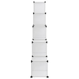 Storage Cube Organiser with 15 Cubes Transparent PP - Top-Down View