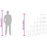Storage Cube Organiser with 15 Cubes Transparent PP - Extra Image