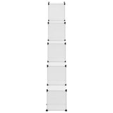 Storage Cube Organiser with 15 Cubes and Doors Transparent PP