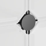 Storage Cube Organiser with 15 Cubes and Doors Transparent PP - Close-Up Angle