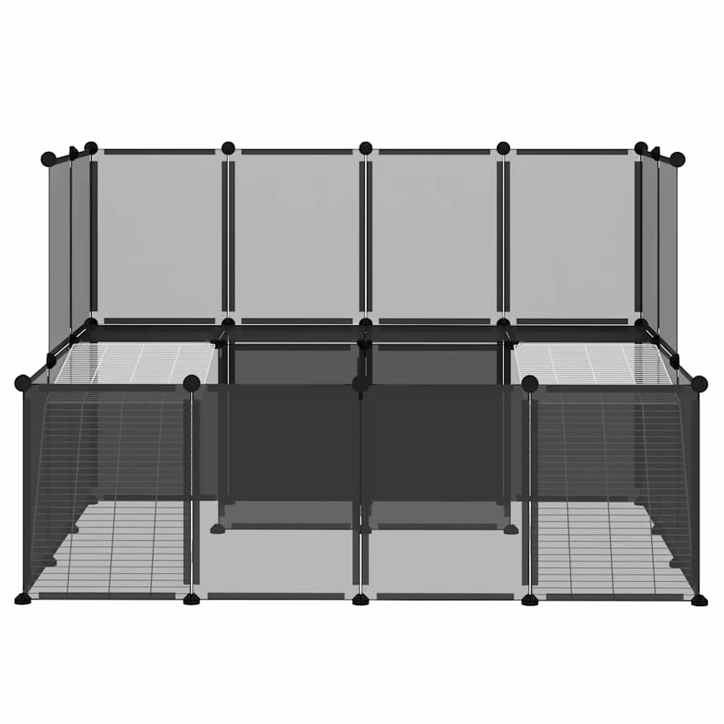 Small Animal Cage Black 143x107x93 cm PP and Steel