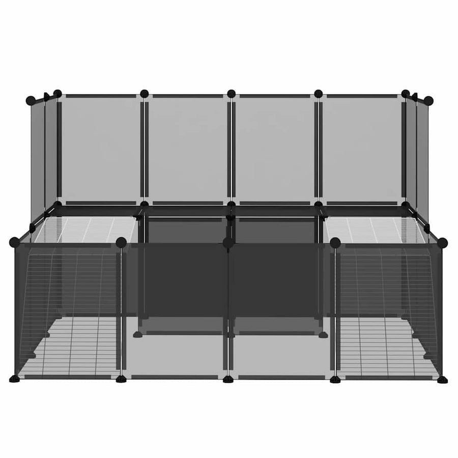Small Animal Cage Black 143x107x93 cm PP and Steel