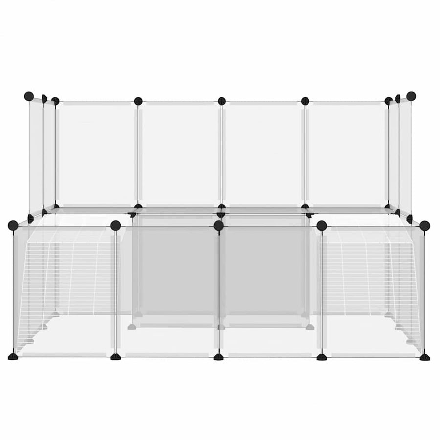 Small Animal Cage Transparent 143x107x93 cm PP and Steel