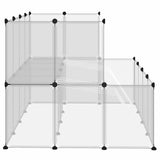 Small Animal Cage Transparent 143x107x93 cm PP and Steel - Top-Down View