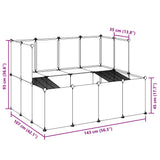 Small Animal Cage Transparent 143x107x93 cm PP and Steel - Extra Image