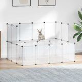 Small Animal Cage Transparent 143x107x93 cm PP and Steel