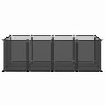 Small Animal Cage Black 144x74x46.5 cm PP and Steel