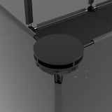 Small Animal Cage Black 144x74x46.5 cm PP and Steel - Close-Up Angle