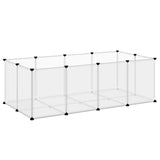 Small Animal Cage Transparent 144x74x46.5 cm PP and Steel