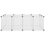 Small Animal Cage Transparent 144x74x46.5 cm PP and Steel