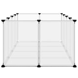Small Animal Cage Transparent 144x74x46.5 cm PP and Steel