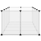 Small Animal Cage Transparent 144x74x46.5 cm PP and Steel - Top-Down View