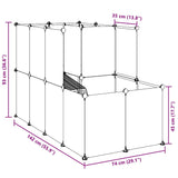 Small Animal Cage Transparent 142x74x93 cm PP and Steel - Extra Image