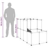 Small Animal Cage Transparent 142x74x93 cm PP and Steel - Extra Image