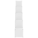 Cube Storage Cabinet for Kids with 15 Cubes White PP