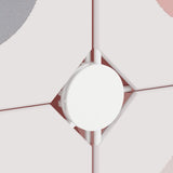 Cube Storage Cabinet for Kids with 6 Cubes Pink PP - Close-Up Angle