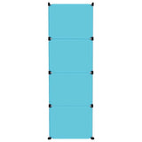 Cube Storage Cabinet for Kids with 12 Cubes Blue PP