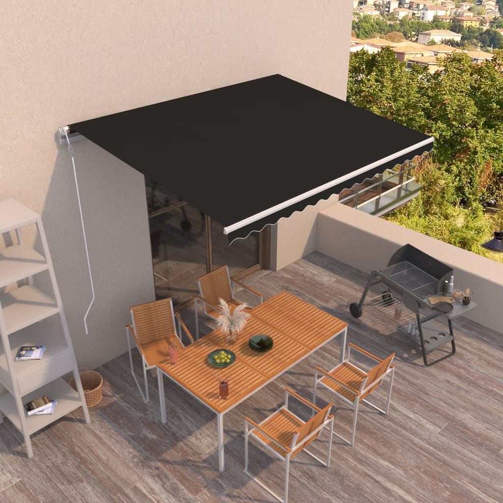 Automatic Retractable Awning 400x350 cm Anthracite