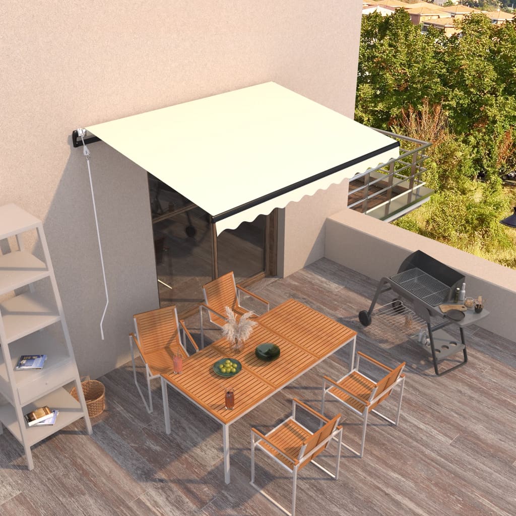 Automatic Retractable Awning 300x250 cm Cream