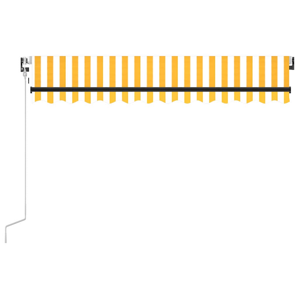 Automatic Retractable Awning 300x250 cm Yellow and White